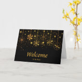 Imitate Golden Foil Confetti Glitzern Herzlich wil Karte (Gelbe Blume)