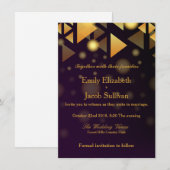 Imitate Golden Foil Confetti Save The Date (Vorne/Hinten)