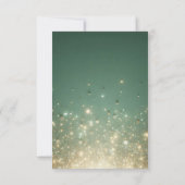 Imitate Golden Foil Confetti Save The Date (Rückseite)