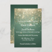 Imitate Golden Foil Confetti Save The Date (Vorne/Hinten)