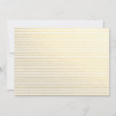 Imitate Golden Foil Elegante Graduate Ankündigung (Rückseite)