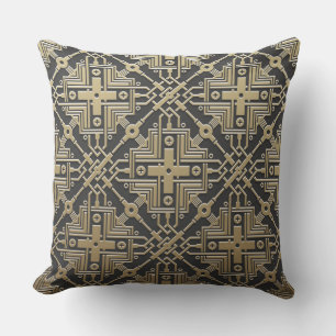 Imitate Golden Metallic Muster werfen Kissen