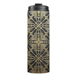 Imitate Golden Metallic Pattern tumbler Thermosbecher