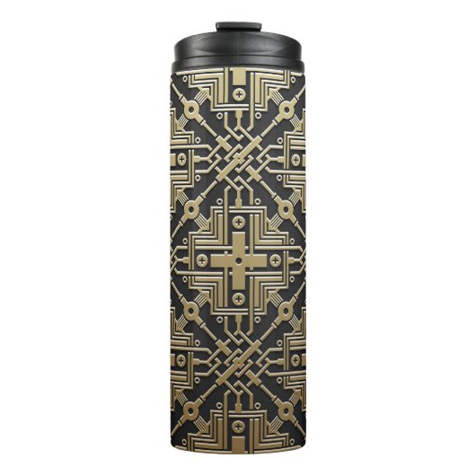 Imitate Golden Metallic Pattern tumbler Thermosbecher (Vorderseite)
