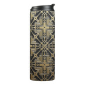 Imitate Golden Metallic Pattern tumbler Thermosbecher (Nach links gedreht)