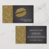 Imitate Goldene Sequenz Glamour Sparkle Visitenkarte (Vorne/Hinten)