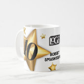 Imitate goldener Stars Jubiläumsschritt Kaffeetasse (Vorderseite Links)