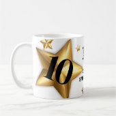 Imitate goldener Stars Jubiläumsschritt Kaffeetasse (Links)