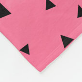 Imitate Goldenes geometrisches Muster Rose Rosa Pi Fleecedecke (Ecke)