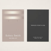 Imitate Goldfolie auf Bronze Earring Display Card (Vorne & Hinten)