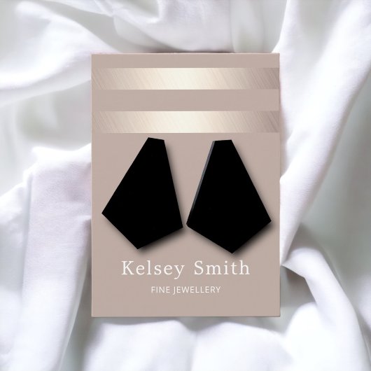 Imitate Goldfolie auf Bronze Earring Display Card