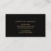 Imitate Goldfolie Bienenkarte Visitenkarte (Rückseite)