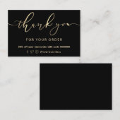 Imitate Goldfolie Danke Karte (Vorne/Hinten)