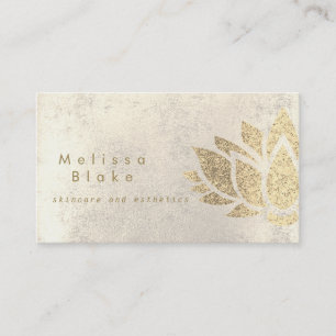 Imitate Goldfolie Dekoration Skincare und Ästhetik Visitenkarte