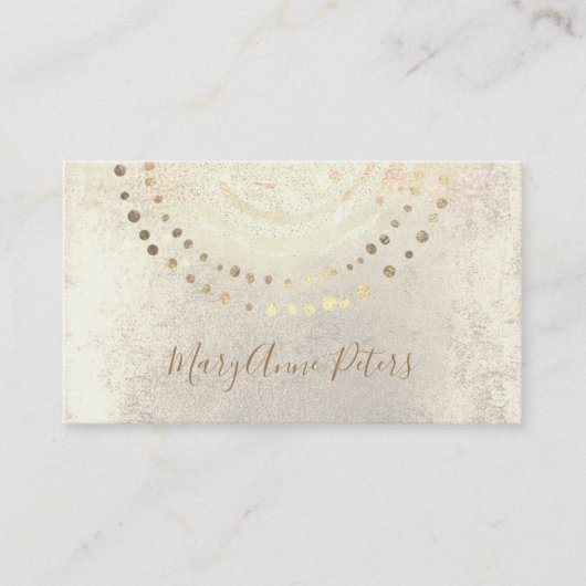 Imitate Goldfolie-Dekoration Visitenkarte (Vorderseite)