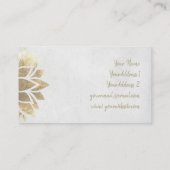 Imitate Goldfolie-Dekoration Visitenkarte (Rückseite)