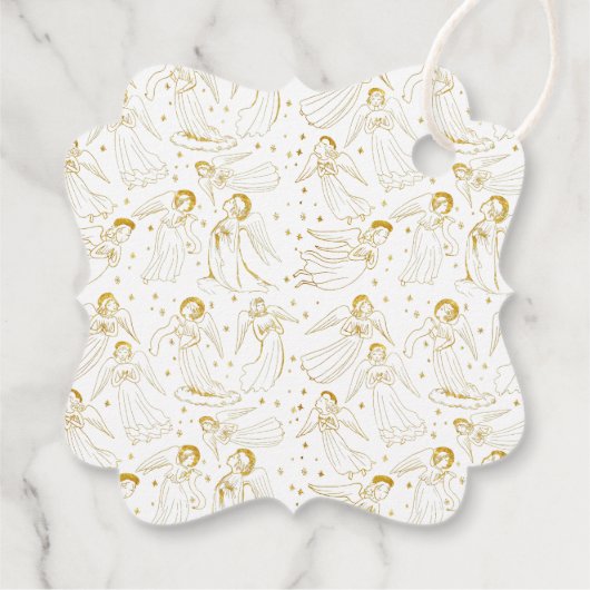 Imitate Goldfolie Engel Erste Heilige Kommunion Geschenkanhänger (Rückseite)