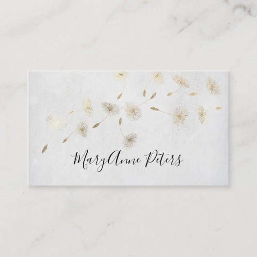 Imitate Goldfolie fliegende Lüster Visitenkarte (Vorderseite)