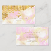 Imitate Goldfolie Honigkönigin Visitenkarte (Vorne/Hinten)