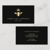 Imitate Goldfolie Königin-Logo Visitenkarte (Vorne/Hinten)