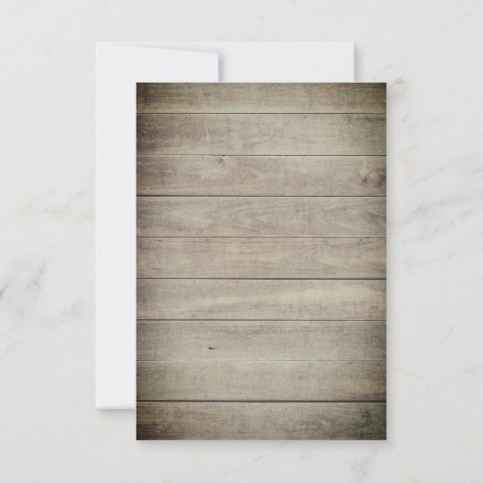 Imitate Goldfolie kreuzen auf Holz Erste Kommune Einladung (Rückseite)