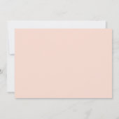 Imitate Goldfolie Letter E Blush Floral Monogramm Einladung (Rückseite)