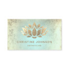 Imitate Goldfolie Lotus auf türkischem Farbverlauf