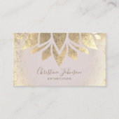 Imitate Goldfolie Lotus Blume Visitenkarte (Vorderseite)