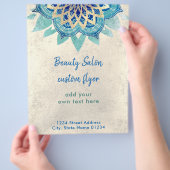 IMITATE Goldfolie-Lotus-Logo Flyer (Hand)