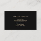 Imitate Goldfolie Meeresschildkröte Visitenkarte (Rückseite)