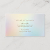 Imitate Goldfolie-Muschellogo Visitenkarte (Rückseite)