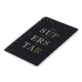 Imitate Goldfolie Papa ist Superstar Vatertag Magnet (Linke Seite)