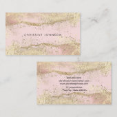 Imitate Goldfolie Rosa Age Hintergrund Visitenkarte (Vorne/Hinten)