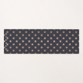 Imitate Goldfolie Sterne Monogram Yogmatte Yogamatte (Vorderseite (Horizontal))