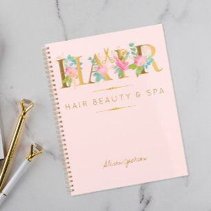 Imitate Goldfolie Typografie Friseurin Rosa Glaise Planer