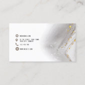 Imitate - Goldfolie und Aquarell-Visitenkarte Visitenkarte (Rückseite)