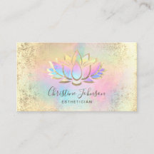 Imitate Goldfolie und Pastellfarben Lotus