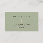 Imitate Goldfolie-Visitenkarte Visitenkarte (Rückseite)