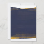 Imitate Goldfolie Wasserfarbe Strip Einladung | Ma (Rückseite)