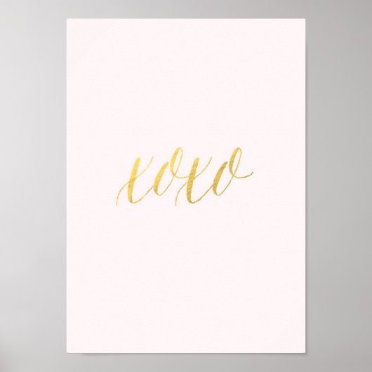 Imitate Goldfolie XO Poster (Vorne)