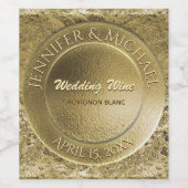 Imitate Goldfresser Wein Weinetikett (Einzelnes Label)