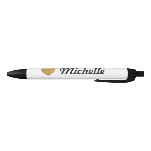 Imitate Goldglatter personalisierter Name Stift (Unterseite)