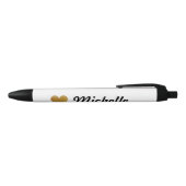 Imitate Goldglatter personalisierter Name Stift (Oberseite)