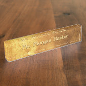 Imitate, goldgraviert namensplakette (Seite)