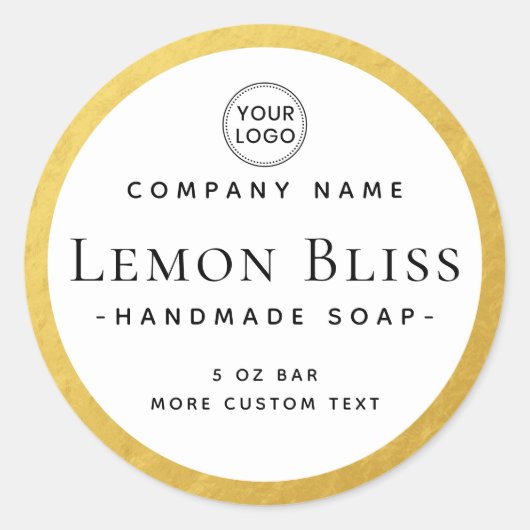 Imitate Goldgrenzenschild Runder Aufkleber (Vorderseite)