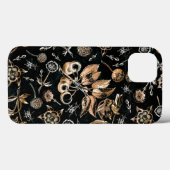 Imitate Goldkäfer Blume Blätter Kirschfrüchte Case-Mate iPhone Hülle (Rückseite (Horizontal))