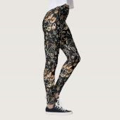 Imitate Goldkäfer Blume Blätter Kirschfrüchte Leggings (Rechts)