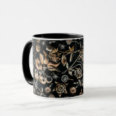 Imitate Goldkäfer Blume Blätter Kirschfrüchte Tasse (Vorderseite Links)