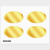 Imitate Goldleere Vorlage Hinzufügen von Text-Mono Ovaler Aufkleber (Blatt)