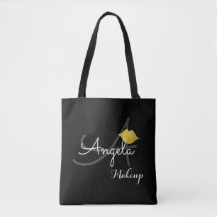Imitate Goldlips . Makeup Künstler Monogramm Schön Tasche